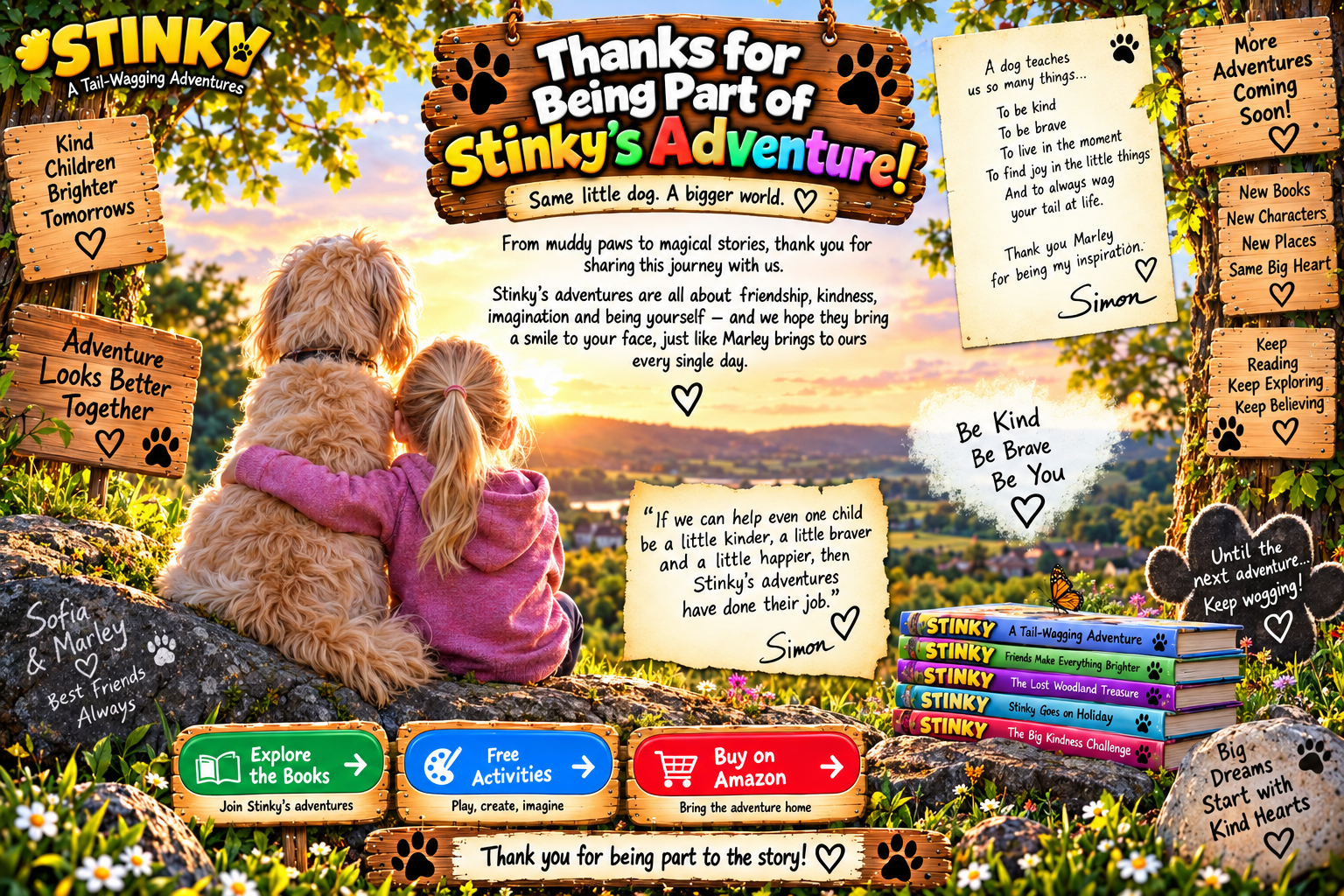 Thanks for being part of Stinky's adventure