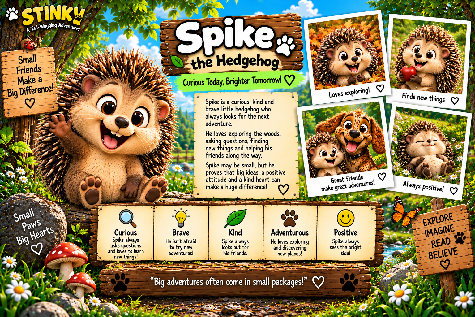 Meet Spike the Hedgehog