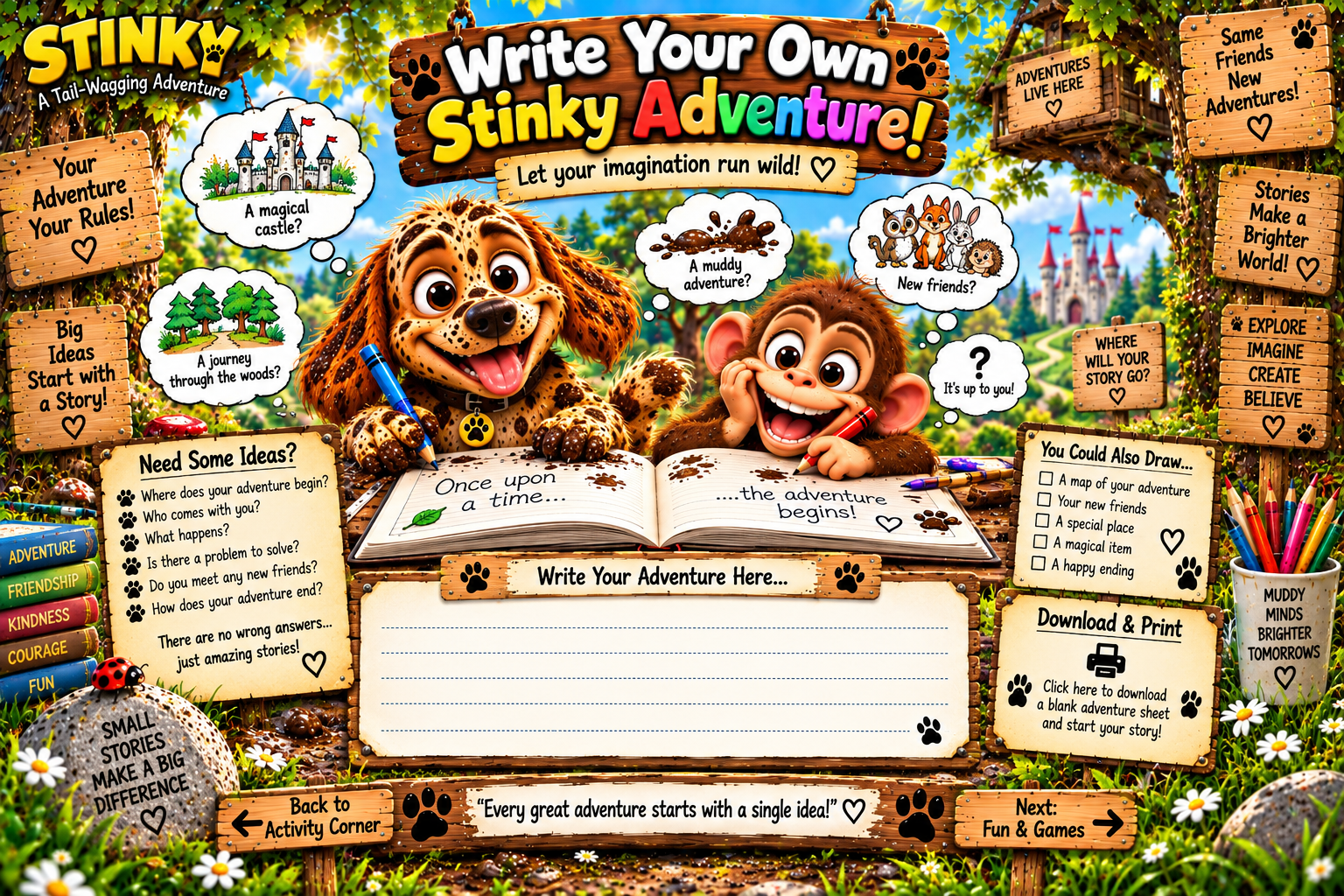 Write your own Stinky adventure